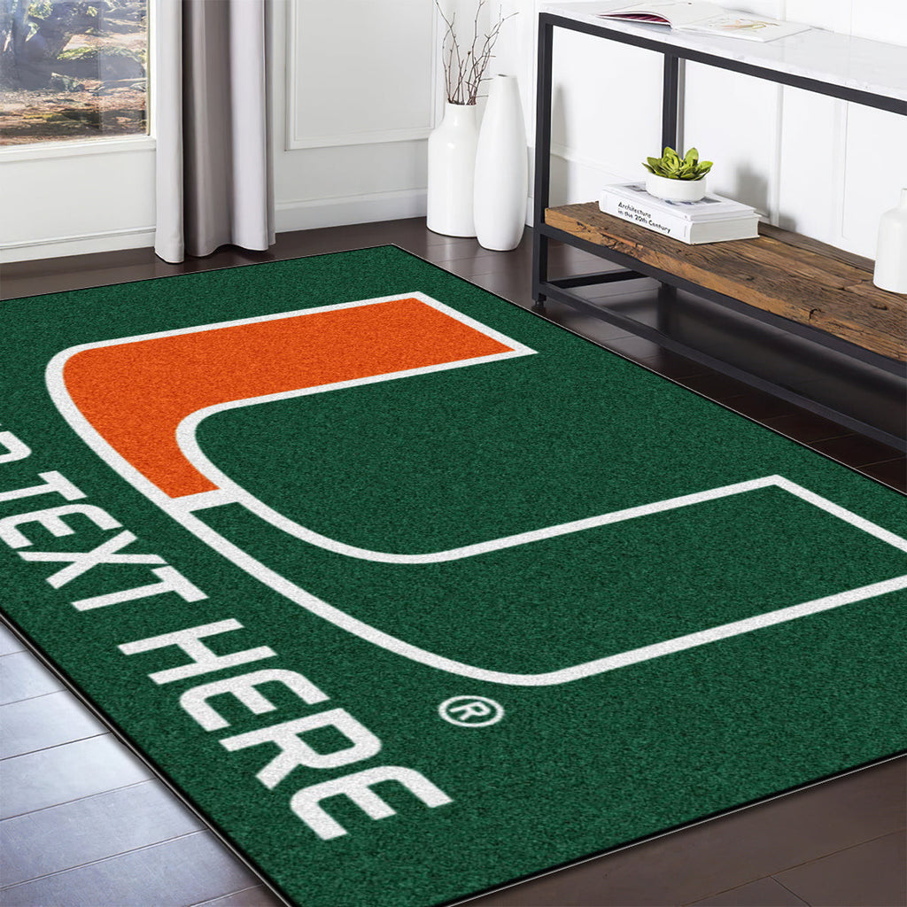 Miami Hurricanes Accent teppich, teppiche - Miami Hurrikane Akzent outdoor teppich, teppich wohnzimmer, Küchenteppich, kinderzimmer, modern
