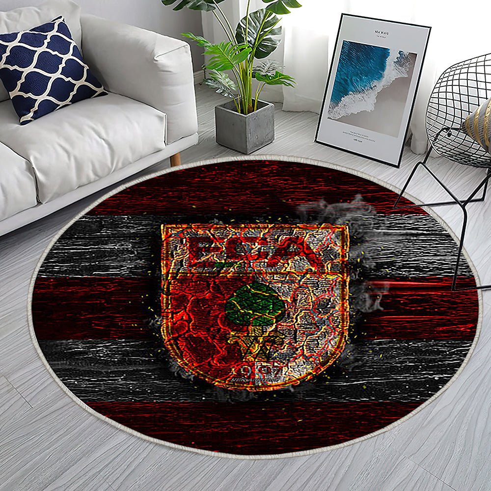 Augsburger Fc Teppich Rund, Teppiche - Feuer Outdoor Teppich Rund, Bundesliga Teppich Wohnzimmer, Carpet, Rug