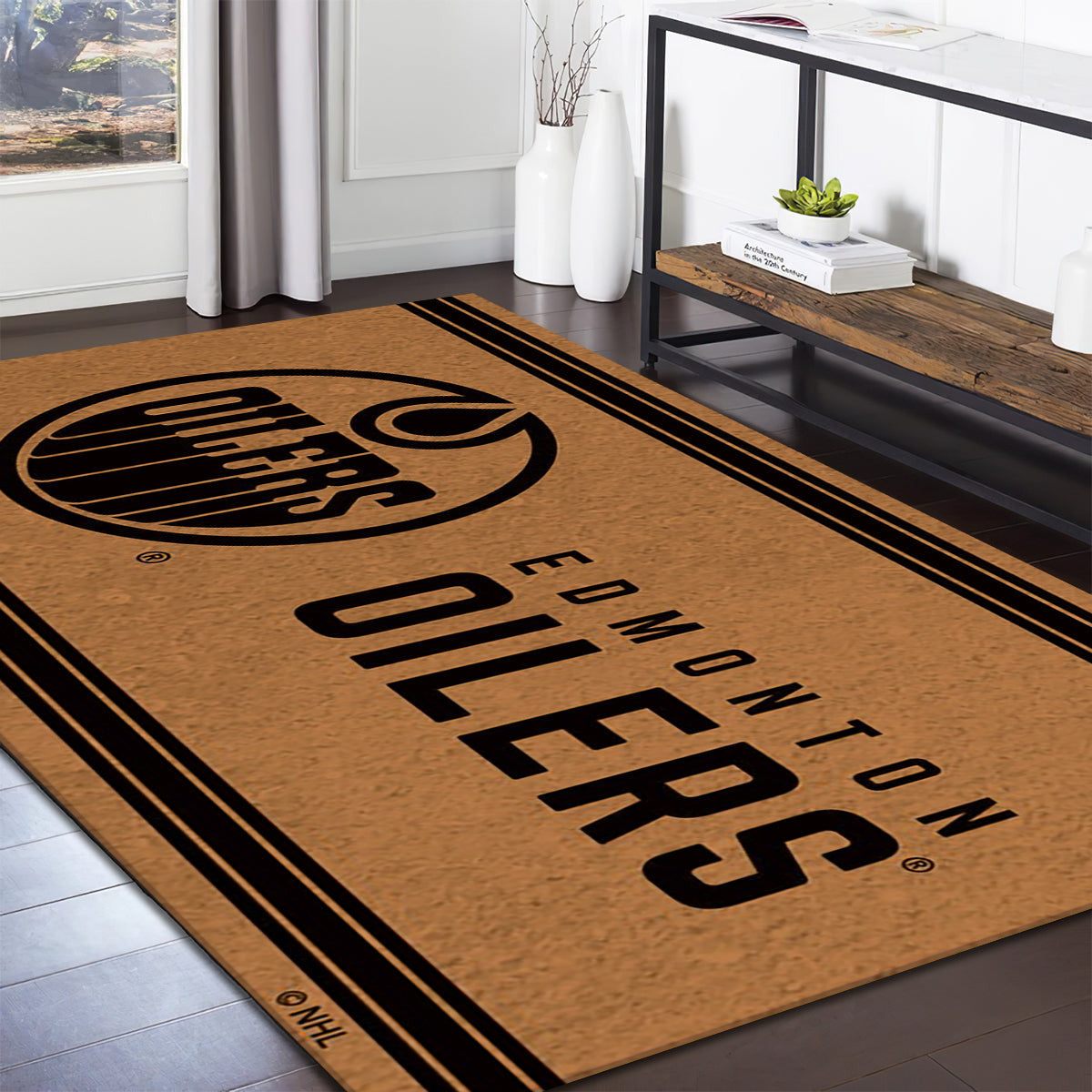Edmonton Oilers Logo Turf teppich, teppiche - Rasen outdoor teppich, teppich wohnzimmer , Küchenteppich, kinderzimmer, modern