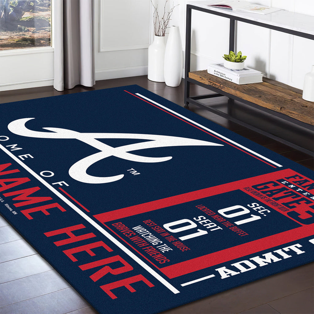 Atlanta Braves teppich, teppiche - tapfer outdoor teppich, teppich wohnzimmer , Küchenteppich, kinderzimmer, modern