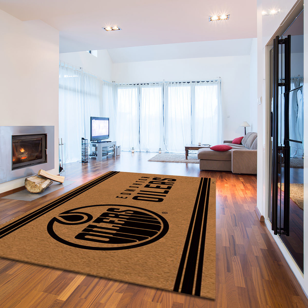 Edmonton Oilers Logo Turf teppich, teppiche - Rasen outdoor teppich, teppich wohnzimmer , Küchenteppich, kinderzimmer, modern