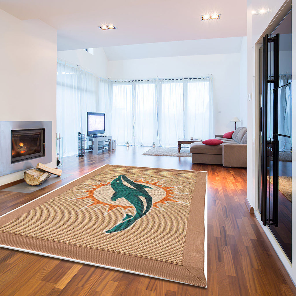 Miami Dolphins Jute teppich, teppiche - delfine outdoor teppich, teppich wohnzimmer , Küchenteppich, kinderzimmer, modern