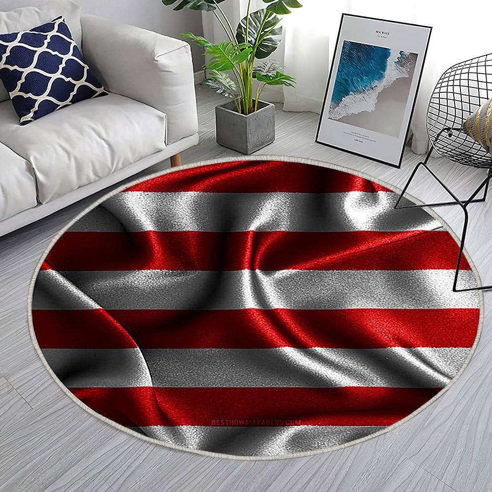 Bremer Flagge Seidenwellenfahnen Teppich Rund, Teppiche - Deutsche Staaten Outdoor Teppich Rund, Flagge Von Bremen Teppich Wohnzimmer, Carpet, Rug