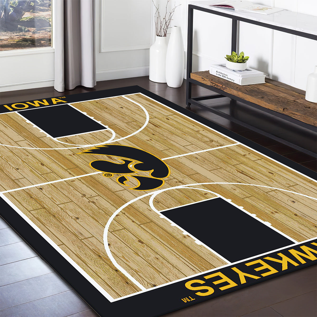Iowa Hawkeyes Imperial Courtside teppich, teppiche - outdoor teppich, teppich wohnzimmer , Küchenteppich, kinderzimmer, modern