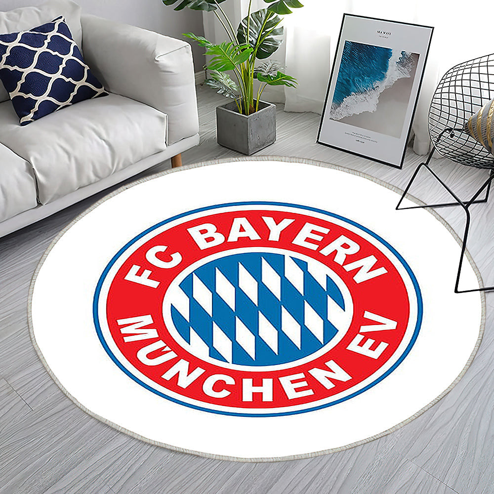 Emblem, Bayern München, Logo, Deutschland, Fußball Teppich Rund, Teppiche - Outdoor Teppich Rund, Teppich Wohnzimmer, Carpet, Rug