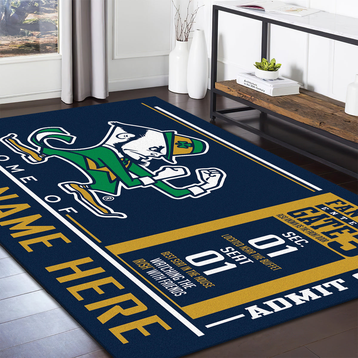 Notre Dame Fighting Irish teppich, teppiche - kämpft gegen iren outdoor teppich, teppich wohnzimmer , Küchenteppich, kinderzimmer, modern