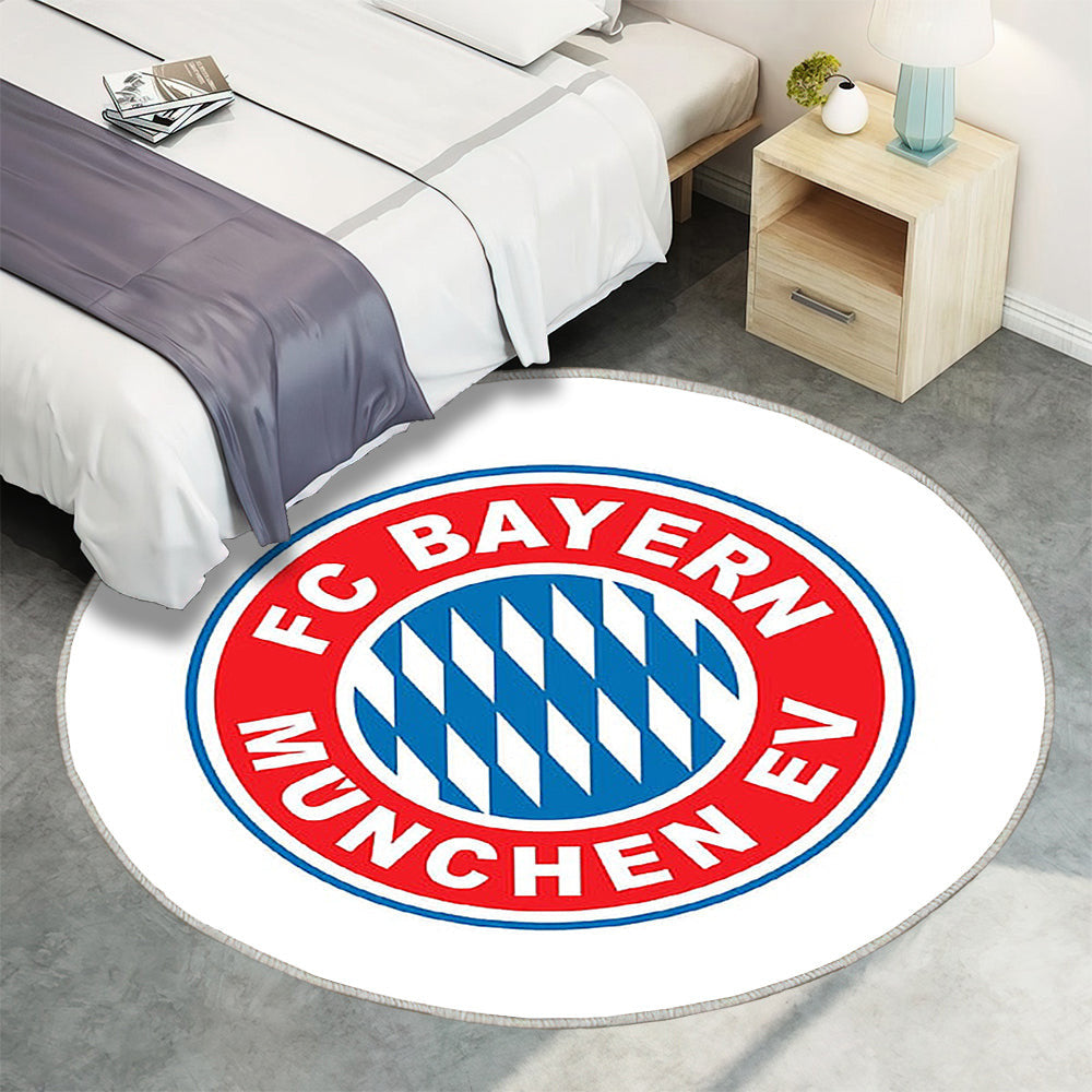 Emblem, Bayern München, Logo, Deutschland, Fußball Teppich Rund, Teppiche - Outdoor Teppich Rund, Teppich Wohnzimmer, Carpet, Rug