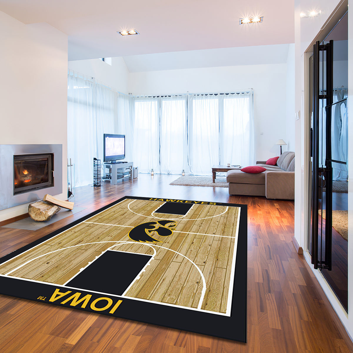 Iowa Hawkeyes Imperial Courtside teppich, teppiche - outdoor teppich, teppich wohnzimmer , Küchenteppich, kinderzimmer, modern