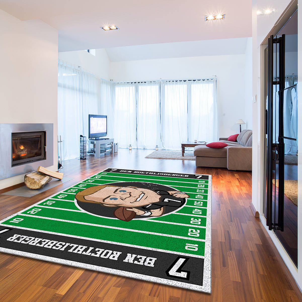 Ben Roethlisberger Pittsburgh Steelers teppich, teppiche - outdoor teppich, teppich wohnzimmer , Küchenteppich, kinderzimmer, modern
