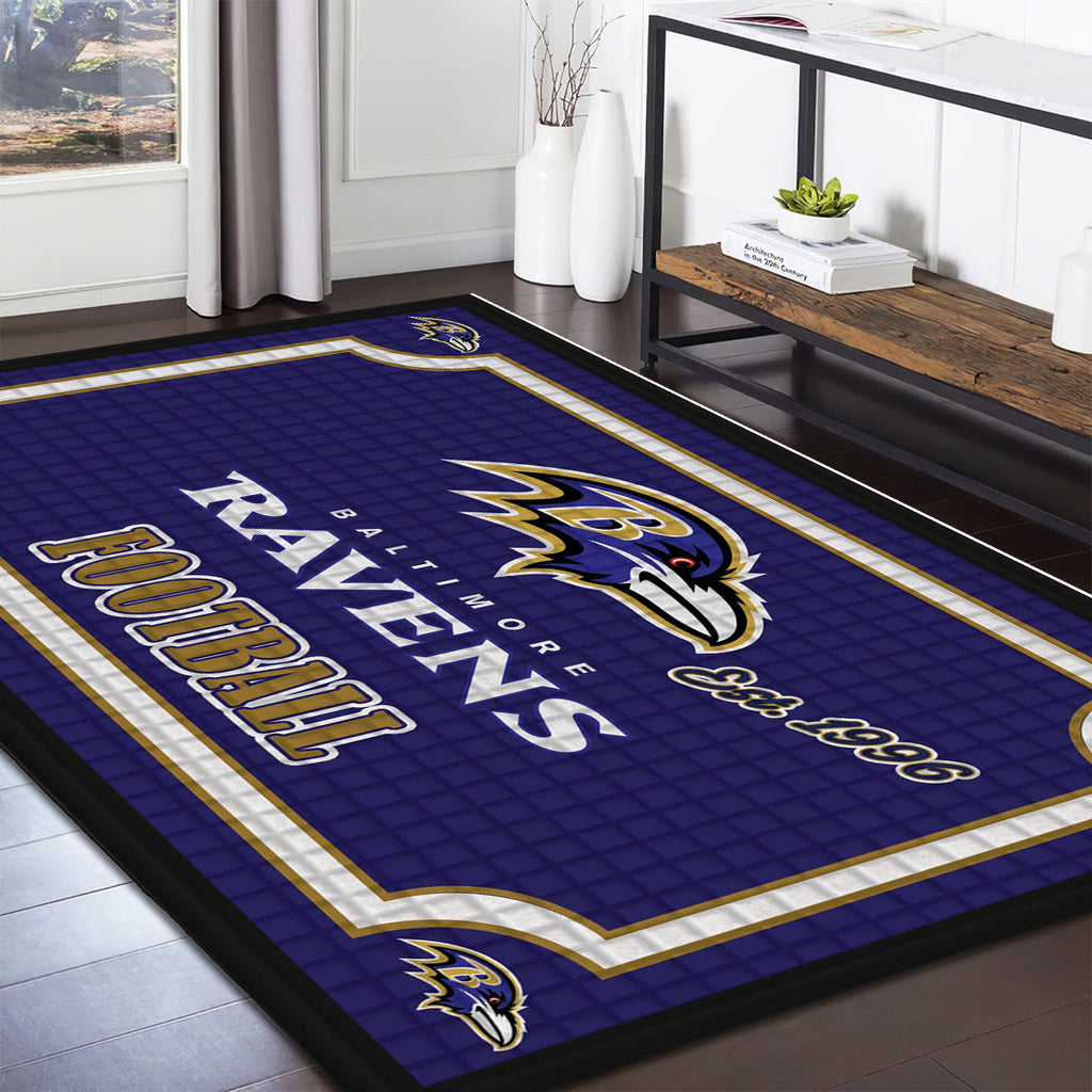 Baltimore Ravens Embossed teppich, teppiche - Baltimore Raben geprägt outdoor teppich, teppich wohnzimmer , Küchenteppich, kinderzimmer, modern
