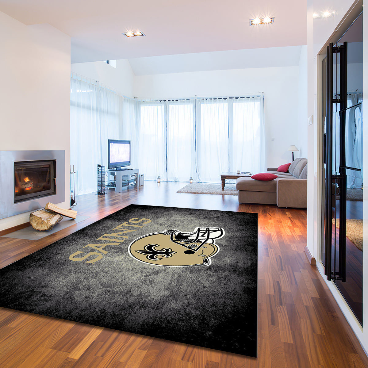 New Orleans Saints Imperial Distressed teppich, teppiche - beunruhigt outdoor teppich, teppich wohnzimmer , Küchenteppich, kinderzimmer, modern