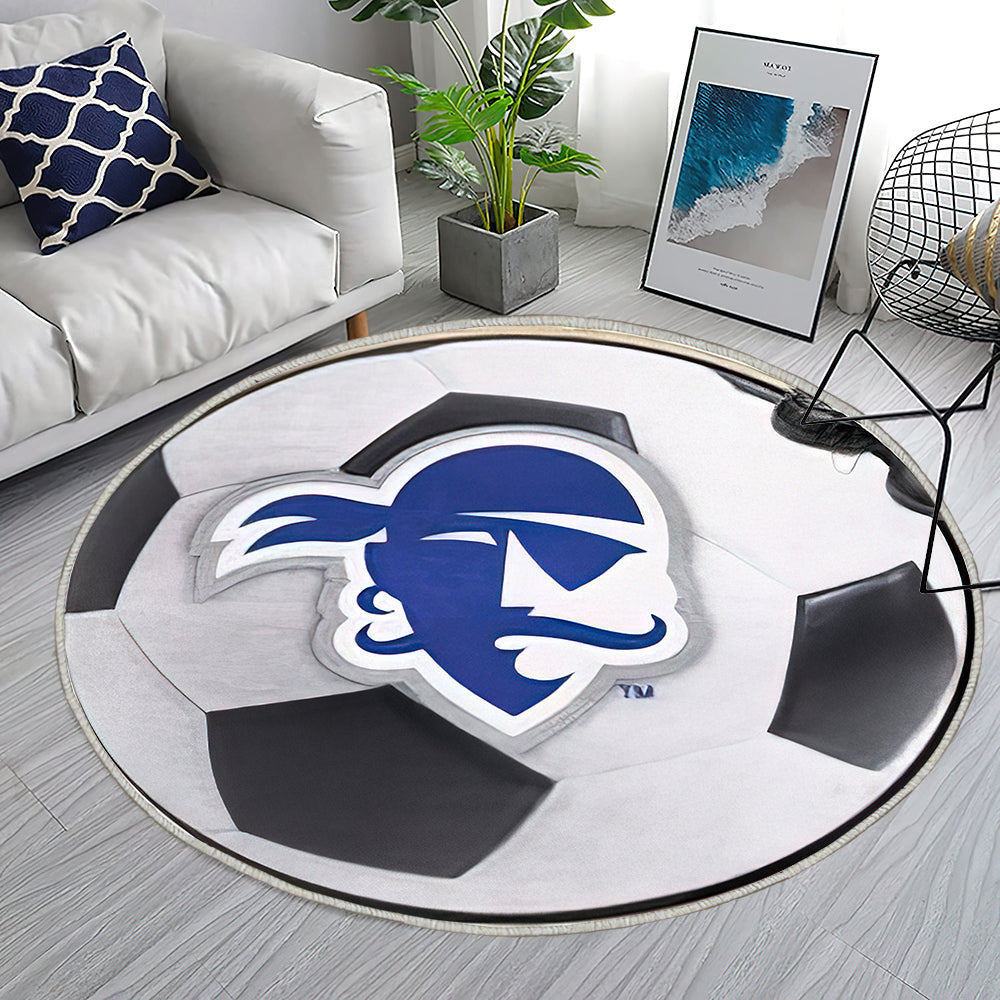 Seton Hall Pirates Fußball Teppich Rund, Teppiche - Outdoor Teppich Rund, Teppich Wohnzimmer, Carpet, Rug