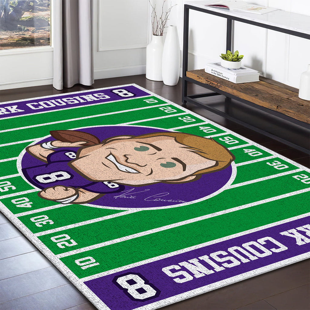 Kirk Cousins Minnesota Vikings Imperial Players teppich, teppiche - Sport outdoor teppich, teppich wohnzimmer, Küchenteppich, kinderzimmer, modern