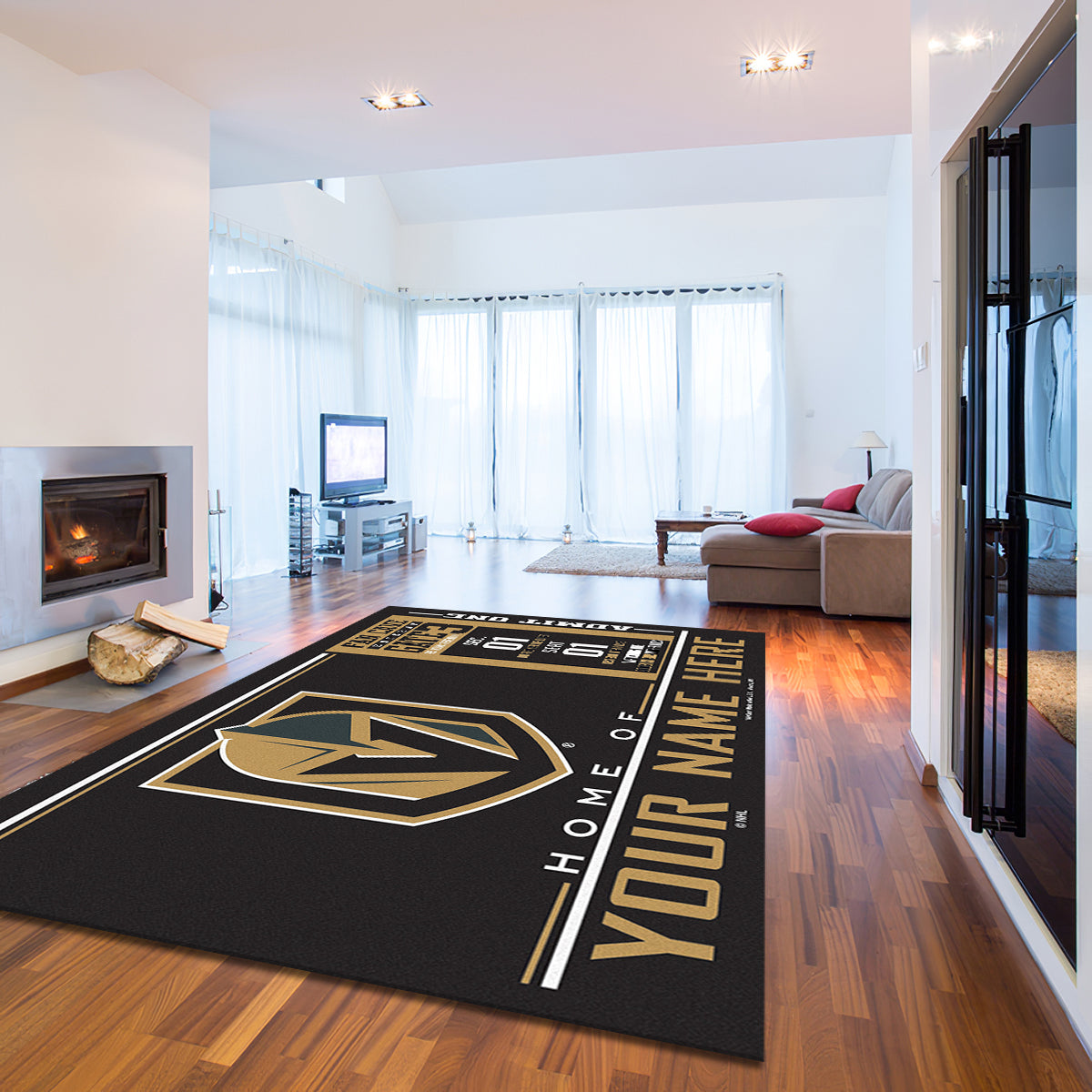 Vegas Golden Knights teppich, teppiche - Vegas goldene Ritter outdoor teppich, teppich wohnzimmer , Küchenteppich, kinderzimmer, modern