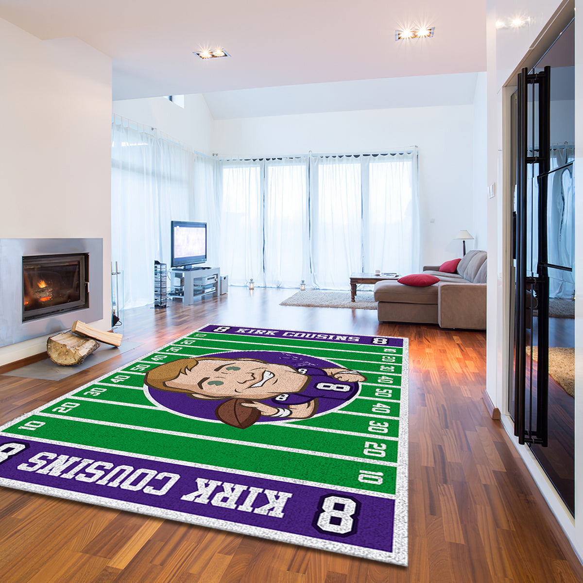 Kirk Cousins Minnesota Vikings Imperial Players teppich, teppiche - Sport outdoor teppich, teppich wohnzimmer, Küchenteppich, kinderzimmer, modern