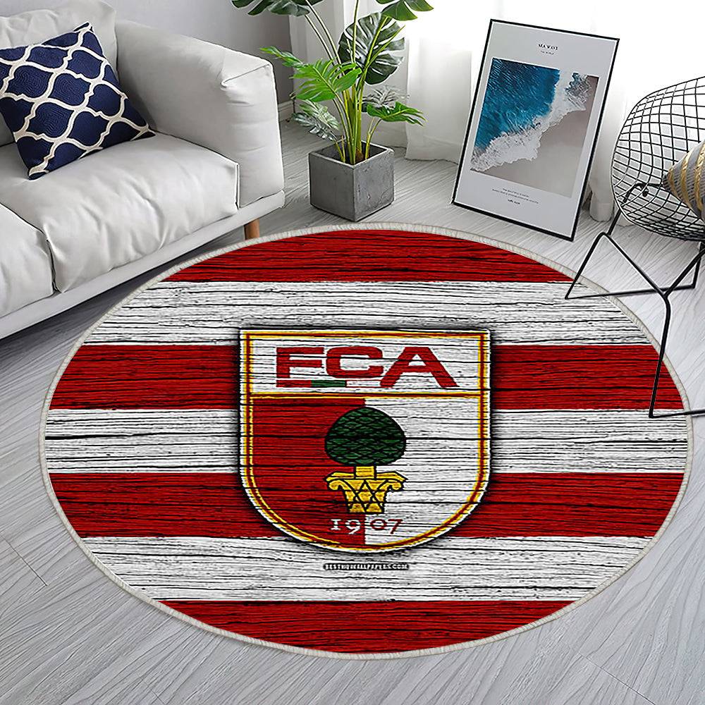 Augsburger Bundesliga Teppich Rund, Teppiche - Deutschland Outdoor Teppich Rund, Fußball Teppich Wohnzimmer, Carpet, Rug