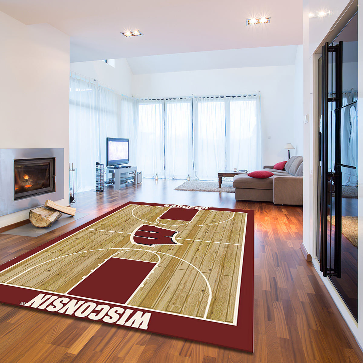 Wisconsin Badgers Imperial Courtside teppich, teppiche - Wisconsin Dachs Imperial outdoor teppich, teppich wohnzimmer, Küchenteppich, kinderzimmer