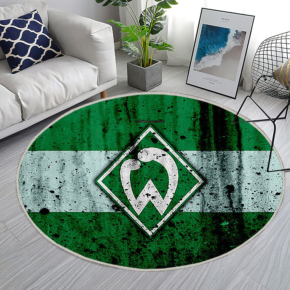 Fc Werder Bremen Teppich Rund, Teppiche - Bundesliga Outdoor Teppich Rund, Steineffekt Teppich Wohnzimmer, Carpet, Rug