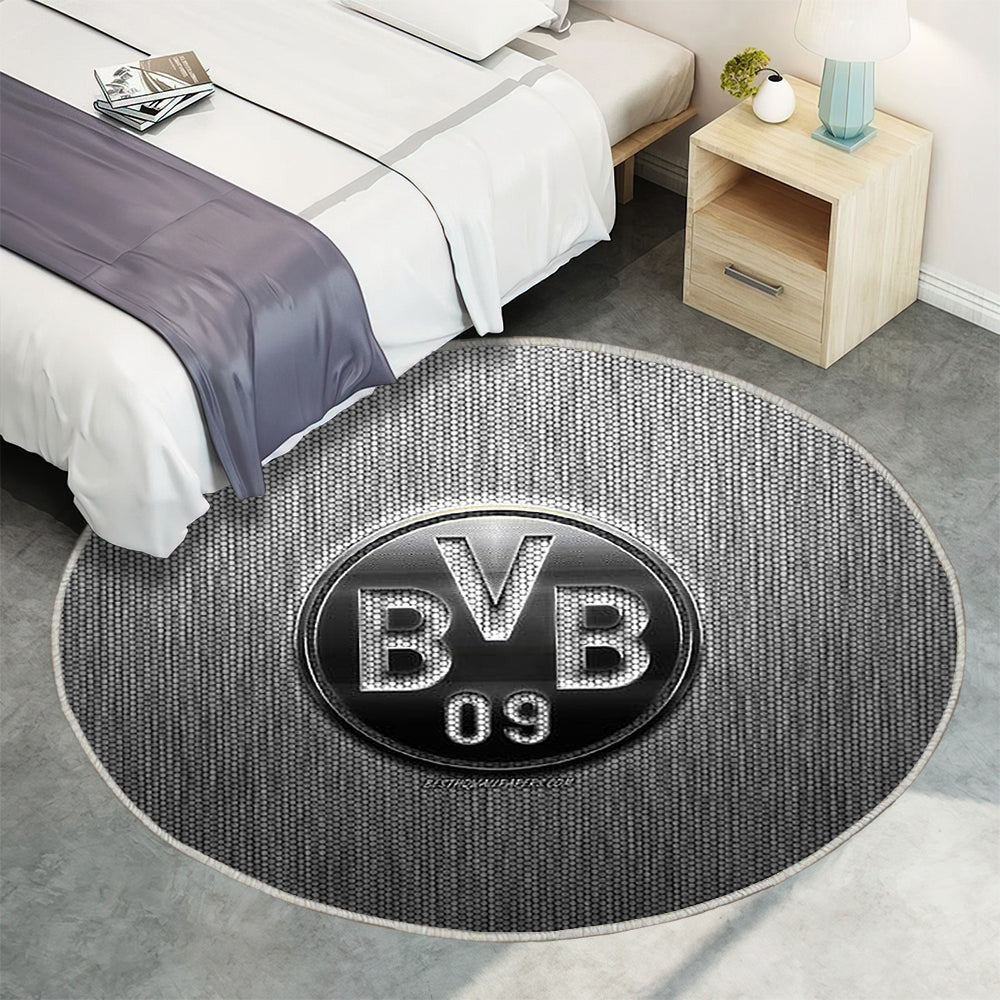Borussia Dortmund Teppich Rund, Teppiche - Deutscher Fußballverein Outdoor Teppich Rund, Bvb Teppich Wohnzimmer, Carpet, Rug