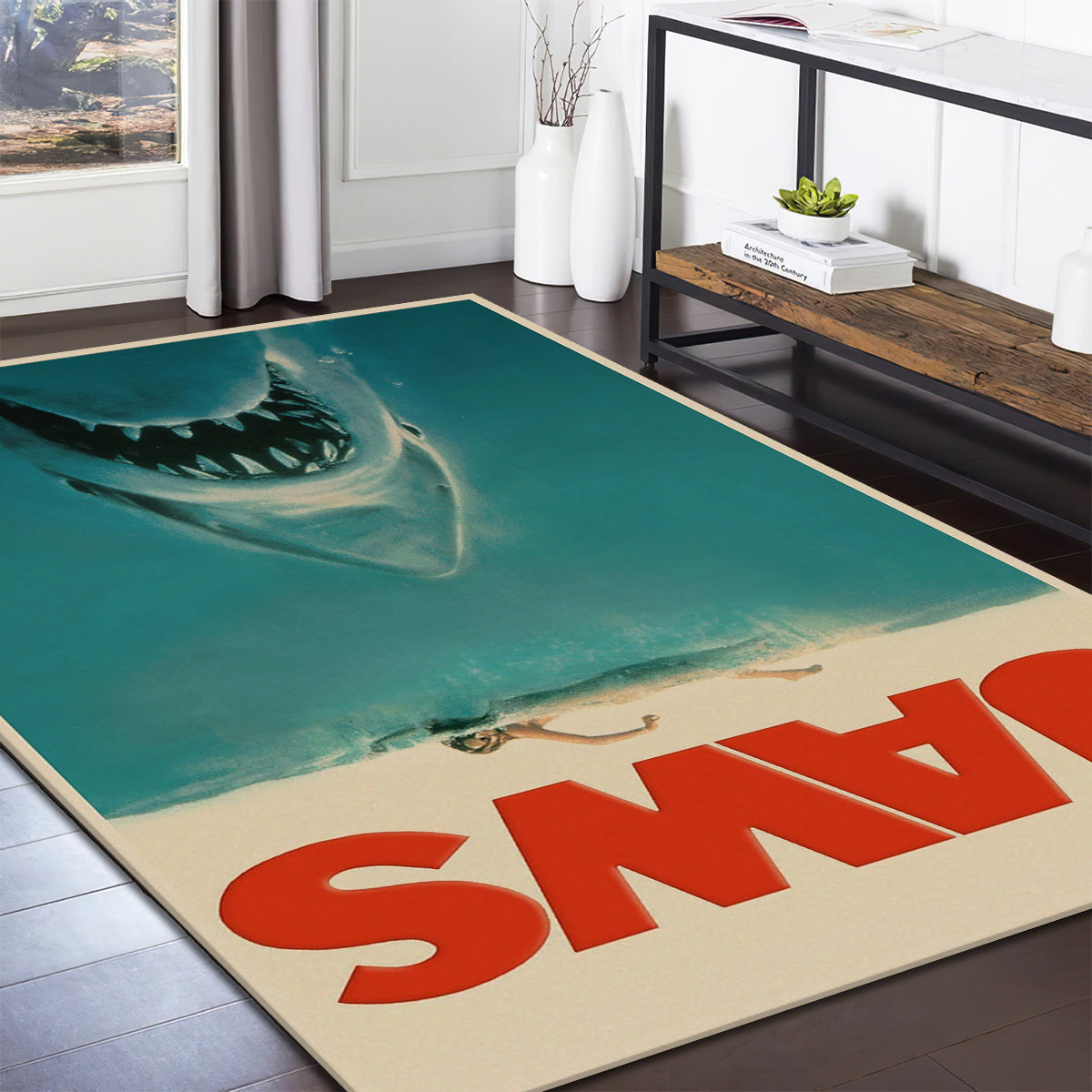 Jaws Horror teppich, teppiche - Kiefer outdoor teppich, teppich wohnzimmer , Küchenteppich, kinderzimmer, modern