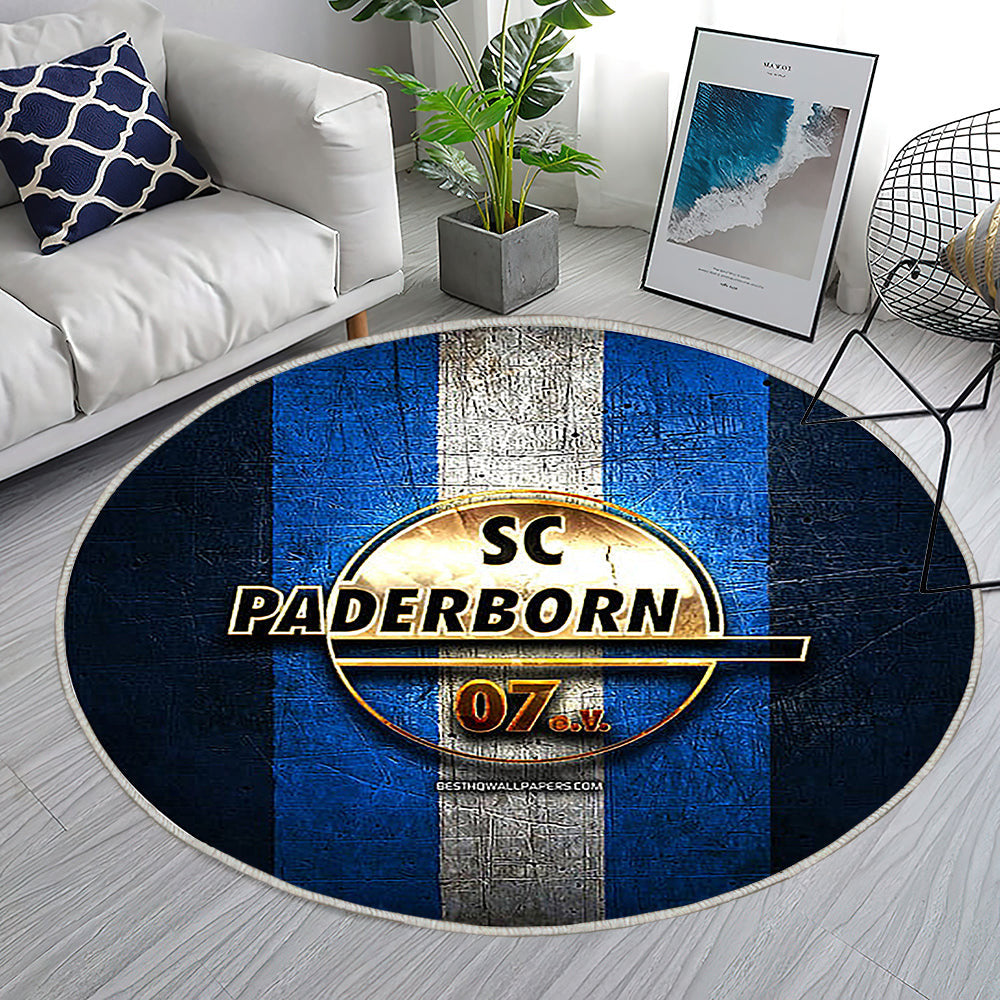 Sc Paderborn 07 Teppich Rund, Teppiche - Golden Outdoor Teppich Rund, Bundesliga Teppich Wohnzimmer, Carpet, Rug