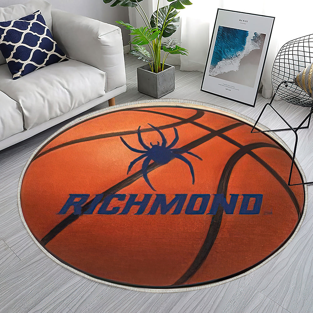 Richmond Spiders Basketball Teppich Rund, Teppiche - Outdoor Teppich Rund, Teppich Wohnzimmer, Carpet, Rug