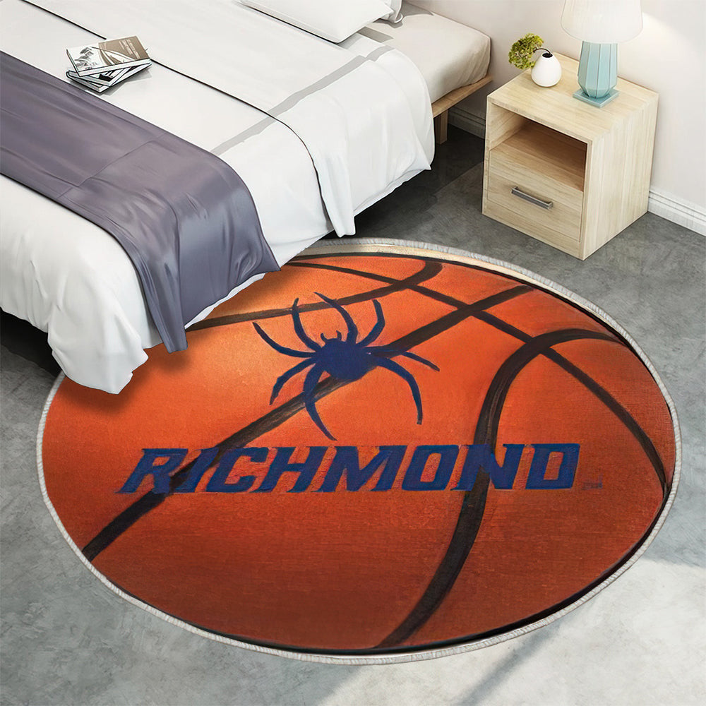 Richmond Spiders Basketball Teppich Rund, Teppiche - Outdoor Teppich Rund, Teppich Wohnzimmer, Carpet, Rug