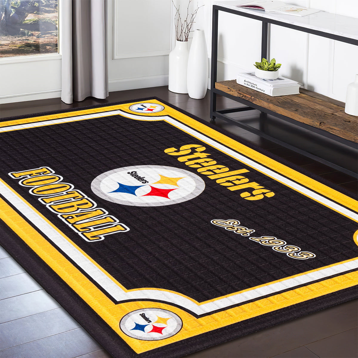 Pittsburgh Steelers Embossed teppich, teppiche - geprägt outdoor teppich, teppich wohnzimmer , Küchenteppich, kinderzimmer, modern