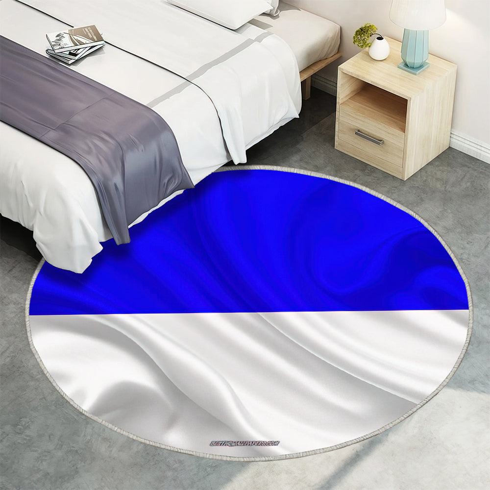 Bochumer Fahne Seideneffekt Teppich Rund, Teppiche - Seidenfahne Outdoor Teppich Rund, Deutsche Stadt Teppich Wohnzimmer, Carpet, Rug