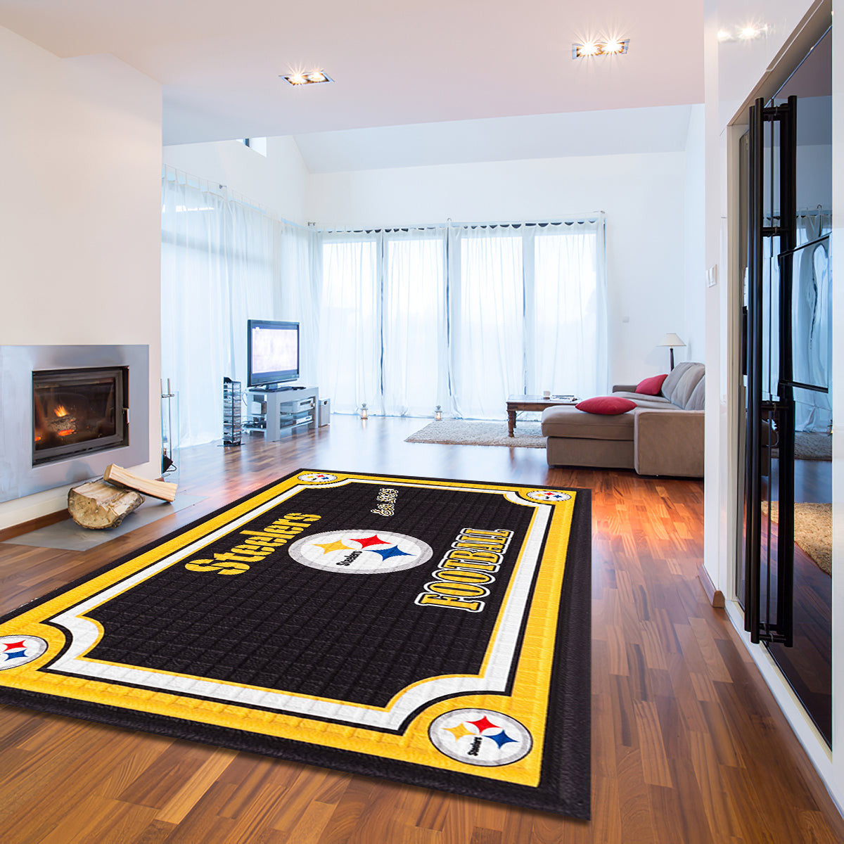 Pittsburgh Steelers Embossed teppich, teppiche - geprägt outdoor teppich, teppich wohnzimmer , Küchenteppich, kinderzimmer, modern