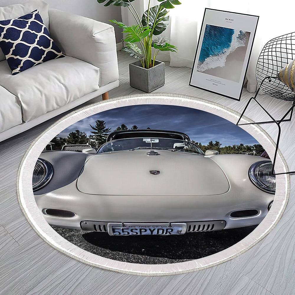 Sportwagen P 550 Spyder Teppich Rund, Teppiche - Outdoor Teppich Rund, Teppich Wohnzimmer, Carpet, Rug