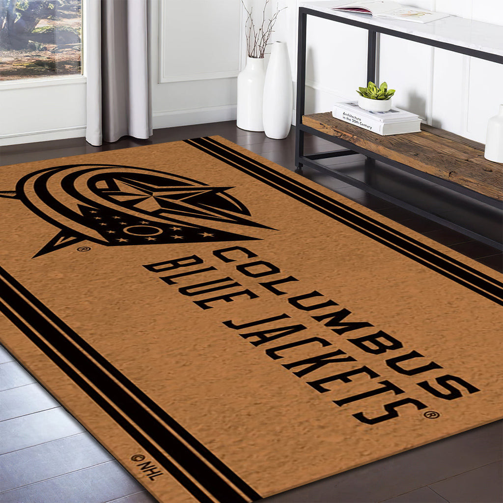 Columbus Blue Jackets Logo Turf teppich, teppiche - jacken rasen outdoor teppich, teppich wohnzimmer , Küchenteppich, kinderzimmer, modern
