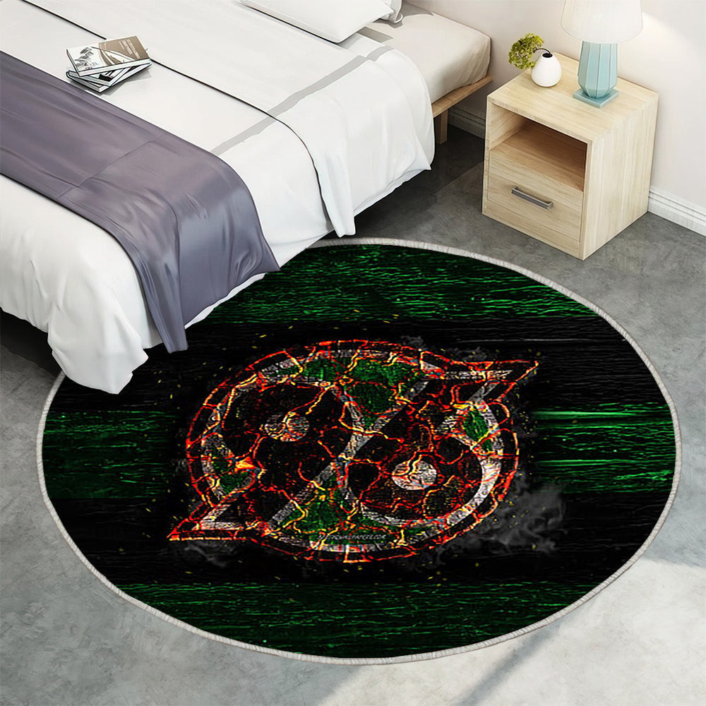Hannover 96 Fc Teppich Rund, Teppiche - Feuer Outdoor Teppich Rund, Bundesliga Teppich Wohnzimmer, Carpet, Rug