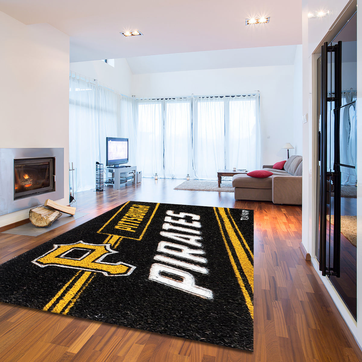 Pittsburgh Pirates Coir Punch teppich, teppiche - Kokosstanze outdoor teppich, teppich wohnzimmer , Küchenteppich, kinderzimmer, modern