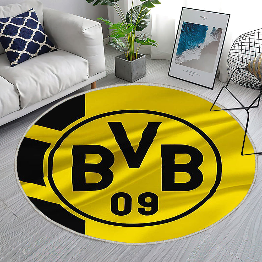 Borussia Dortmund Teppich Rund, Teppiche - Deutschland Outdoor Teppich Rund, Fußball Teppich Wohnzimmer, Carpet, Rug