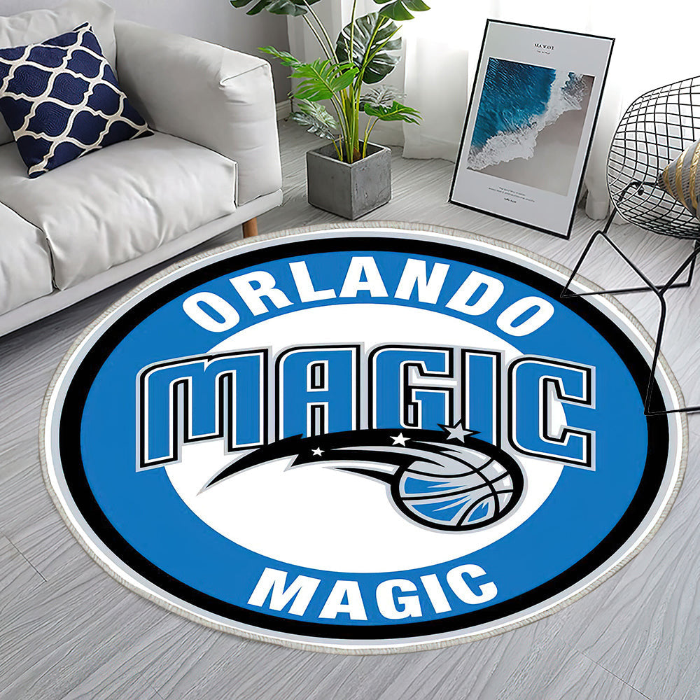 Orlando Magic Circle Logo Teppich Rund, Teppiche - Outdoor Teppich Rund, Teppich Wohnzimmer, Carpet, Rug