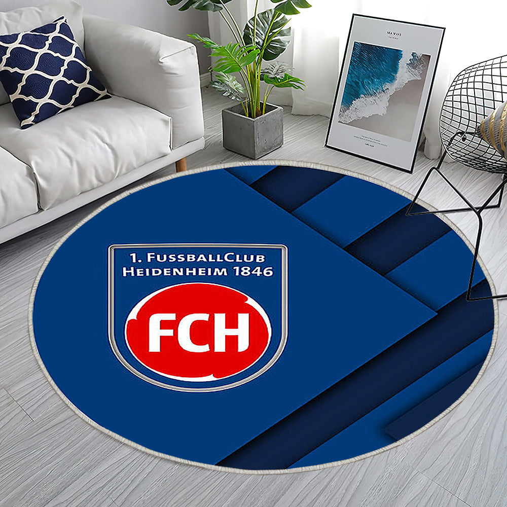 Heidenheim 1846 Fc Teppich Rund, Teppiche - Deutscher Fußballverein Outdoor Teppich Rund, Material Design Teppich Wohnzimmer, Carpet, Rug