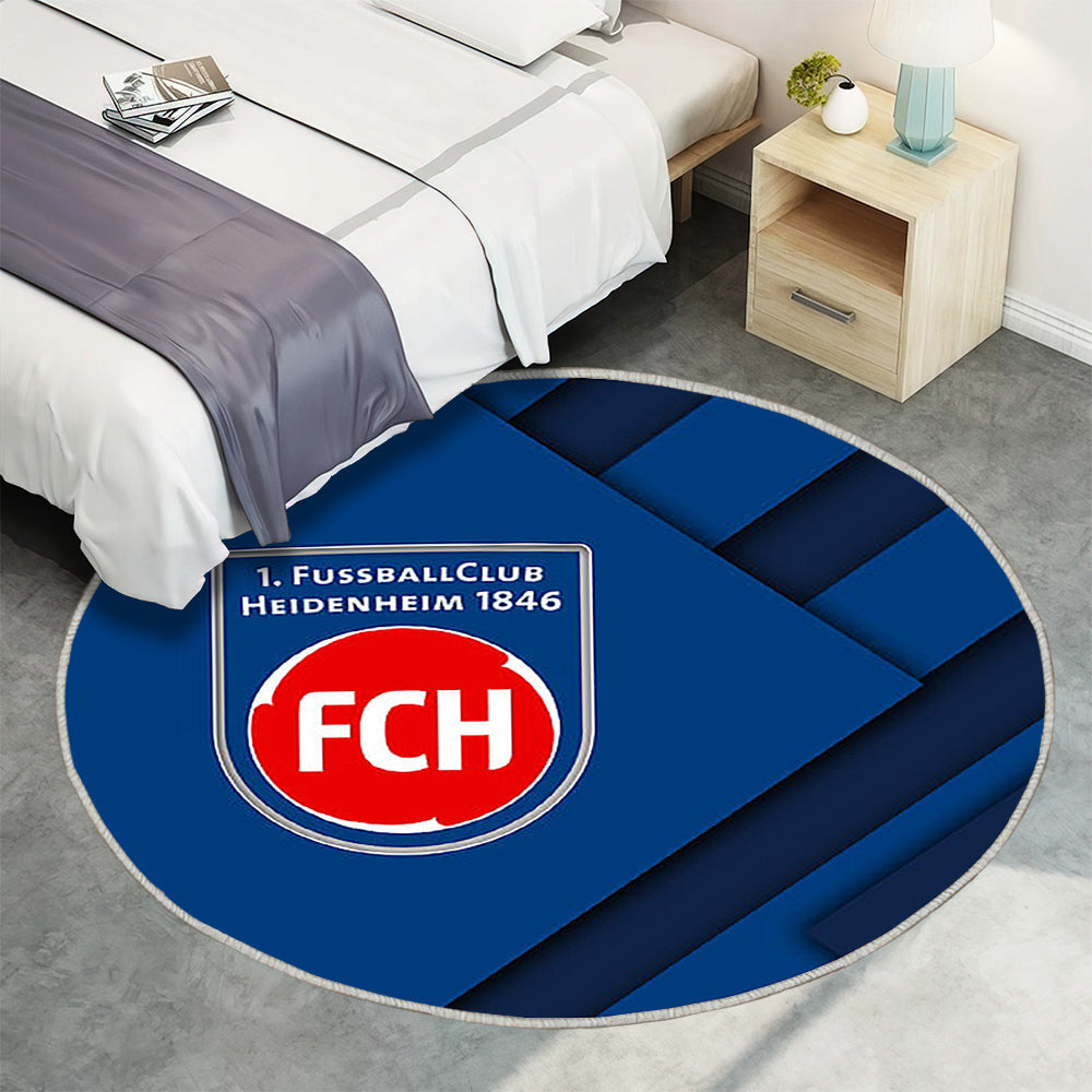 Heidenheim 1846 Fc Teppich Rund, Teppiche - Deutscher Fußballverein Outdoor Teppich Rund, Material Design Teppich Wohnzimmer, Carpet, Rug
