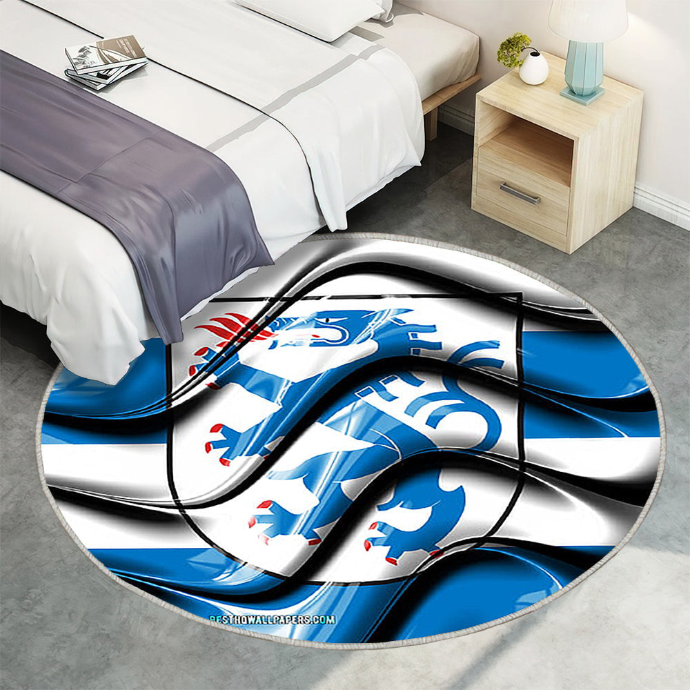Ingolstadt Flag Städte Deutschlands Teppich Rund, Teppiche - Europa Outdoor Teppich Rund, Flagge Von Ingolstadt Teppich Wohnzimmer, Carpet, Rug
