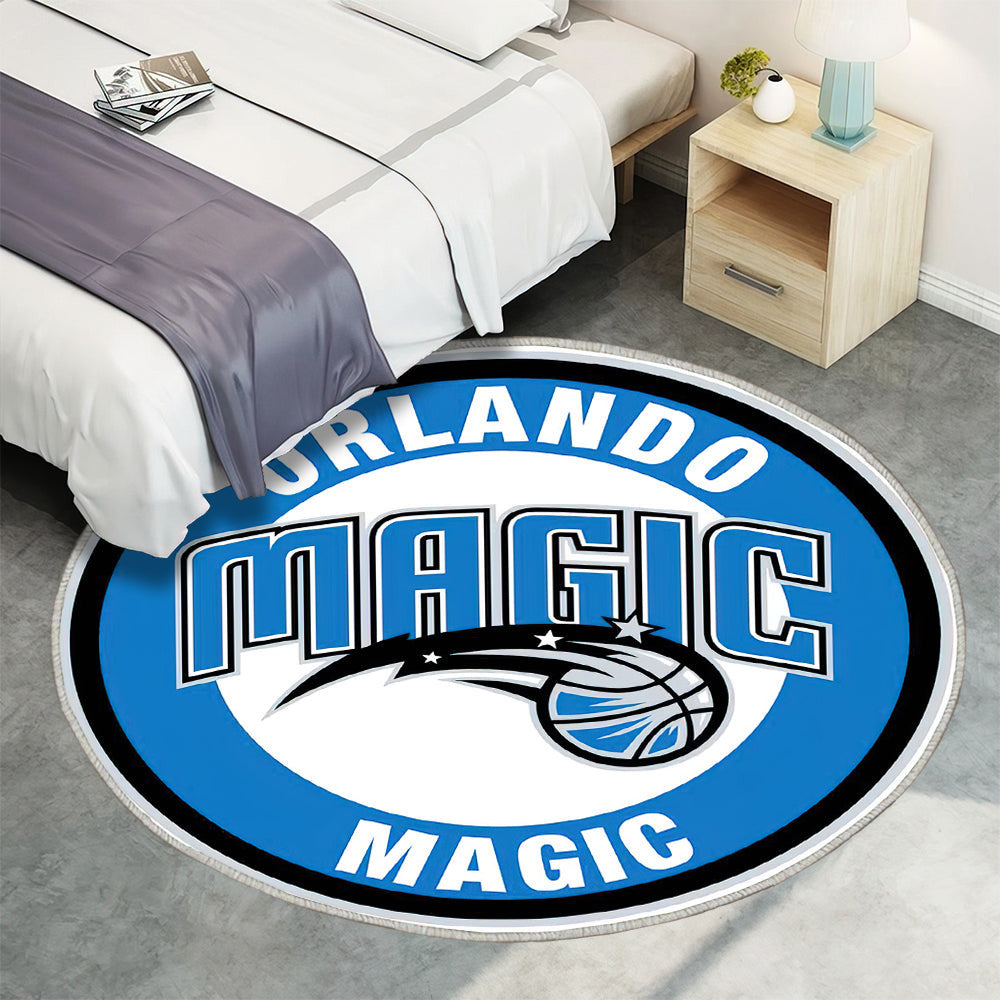 Orlando Magic Circle Logo Teppich Rund, Teppiche - Outdoor Teppich Rund, Teppich Wohnzimmer, Carpet, Rug