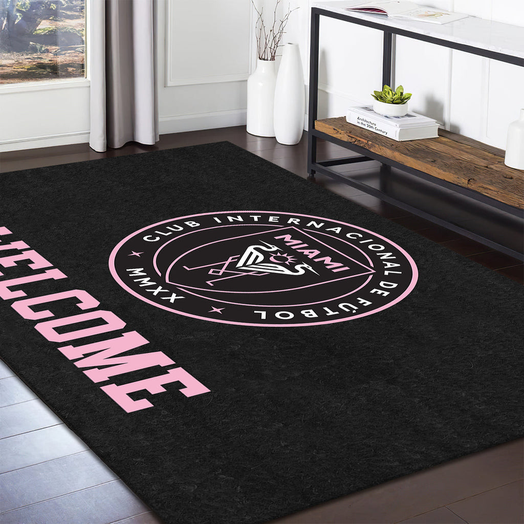 Inter Miami Cf Welcome teppich, teppiche - willkommen outdoor teppich, teppich wohnzimmer , Küchenteppich, kinderzimmer, modern