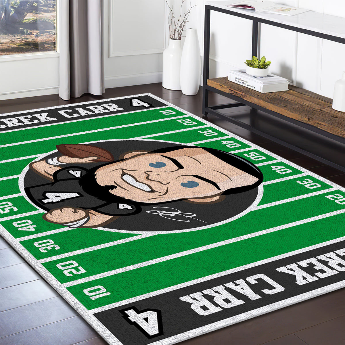 Derek Carr Las Vegas Raiders Imperial Players teppich - Raiders Spieler outdoor teppich, teppiche wohnzimmer, Küchenteppich, kinderzimmer