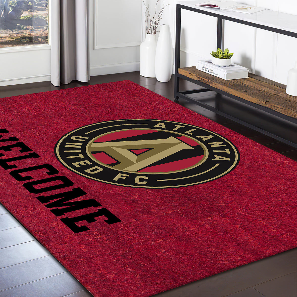 Atlanta United Fc Welcome teppich, teppiche - willkommen outdoor teppich, teppich wohnzimmer , Küchenteppich, kinderzimmer, modern