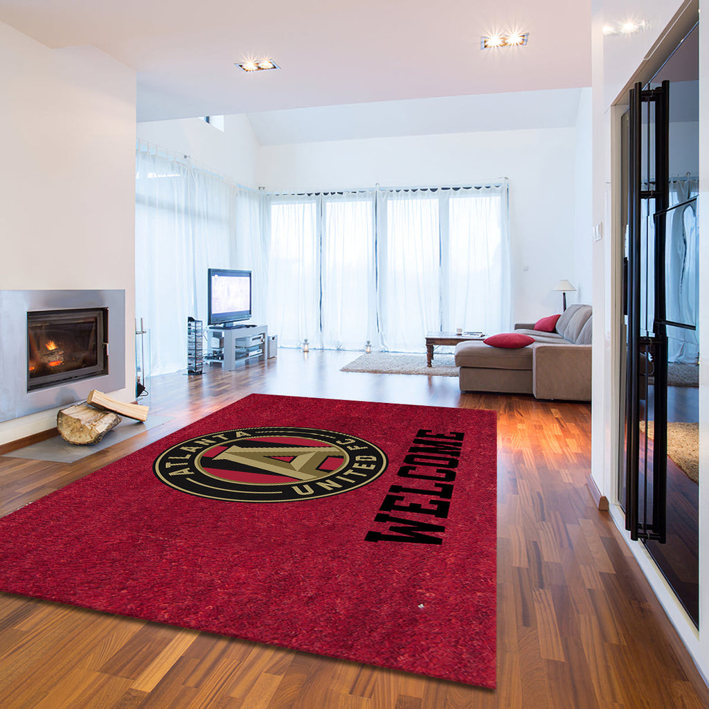 Atlanta United Fc Welcome teppich, teppiche - willkommen outdoor teppich, teppich wohnzimmer , Küchenteppich, kinderzimmer, modern