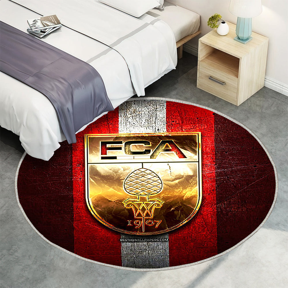 Fcaugsburg Teppich Rund, Teppiche - Golden Outdoor Teppich Rund, Bundesliga Teppich Wohnzimmer, Carpet, Rug