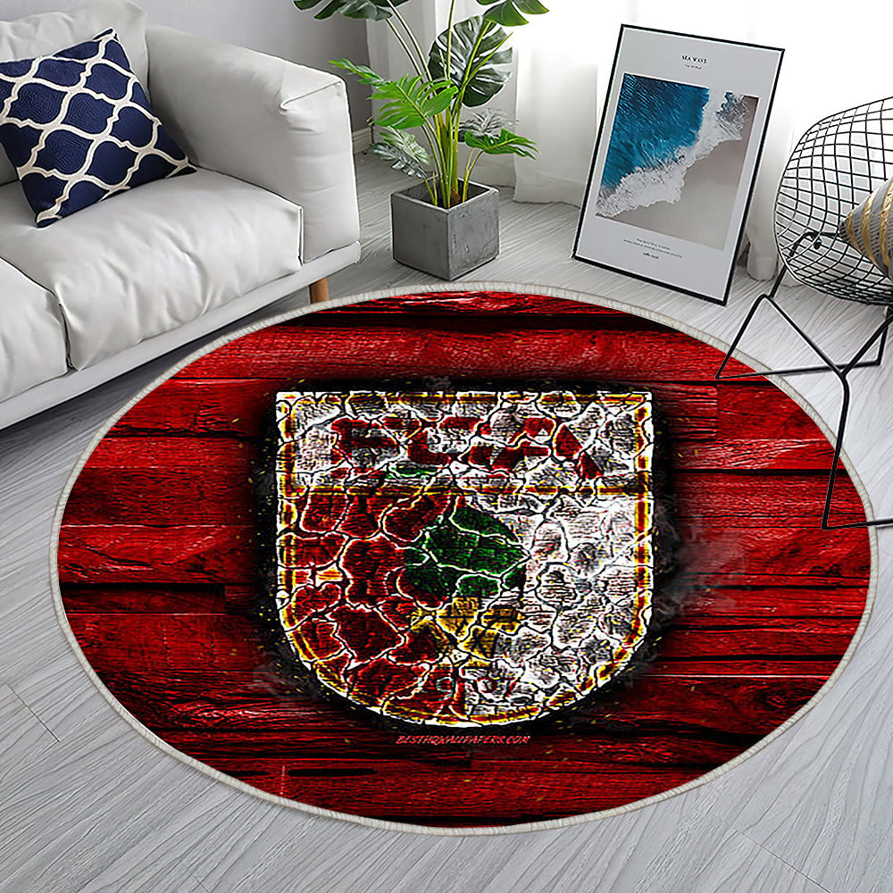 Augsburger Fc Teppich Rund, Teppiche - Feurig Outdoor Teppich Rund, Bundesliga Teppich Wohnzimmer, Carpet, Rug