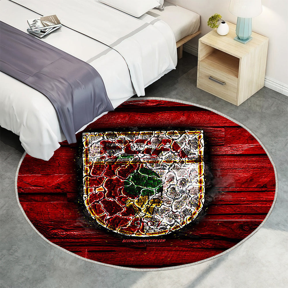 Augsburger Fc Teppich Rund, Teppiche - Feurig Outdoor Teppich Rund, Bundesliga Teppich Wohnzimmer, Carpet, Rug