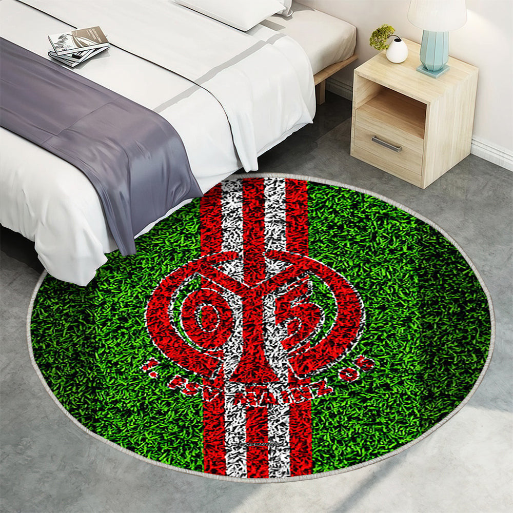 Fsv Mainz 05 Deutscher Fußballverein Teppich Rund, Teppiche - Fußballrasen Outdoor Teppich Rund, Teppich Wohnzimmer, Carpet, Rug