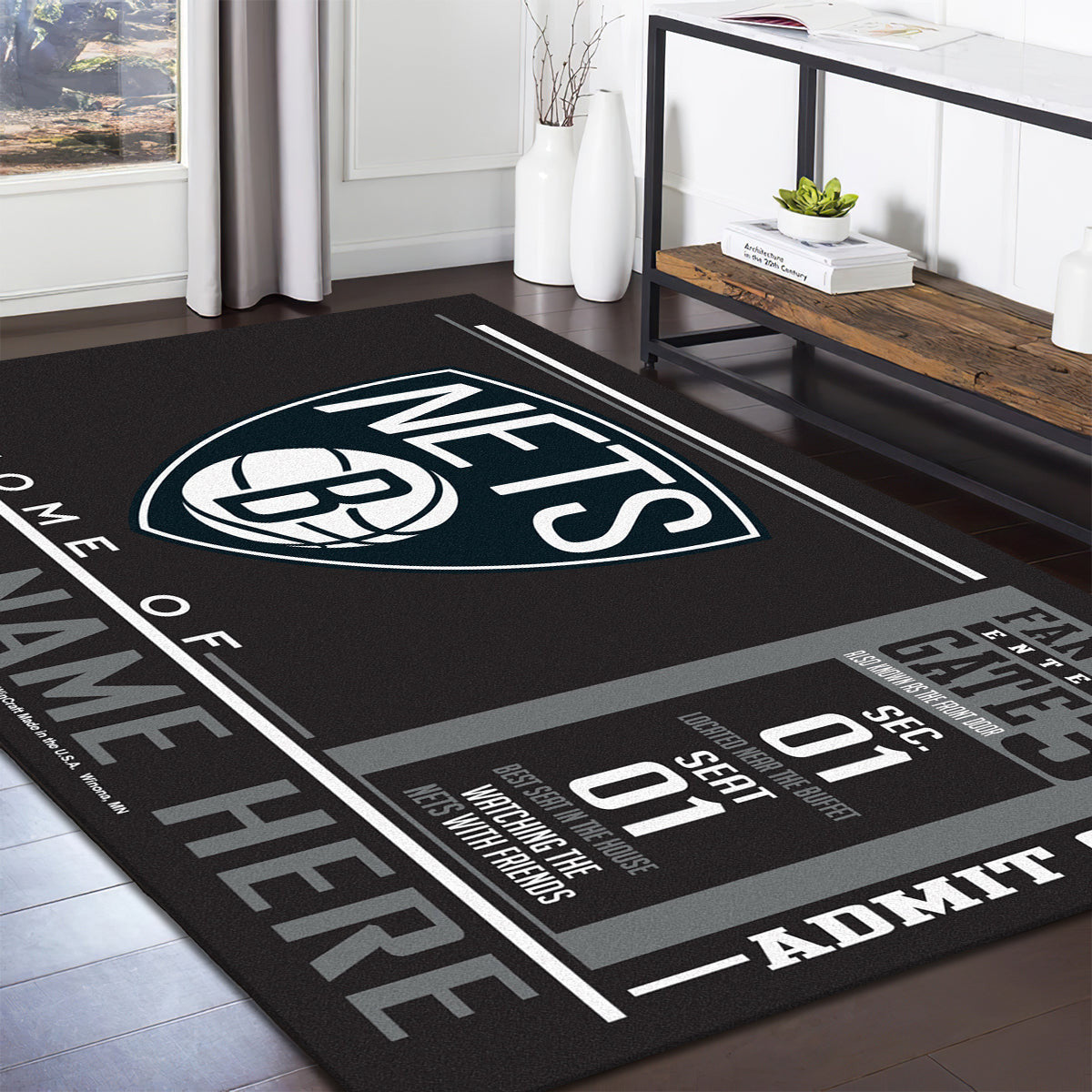 Brooklyn Nets teppich, teppiche - Netze outdoor teppich, teppich wohnzimmer , Küchenteppich, kinderzimmer, modern