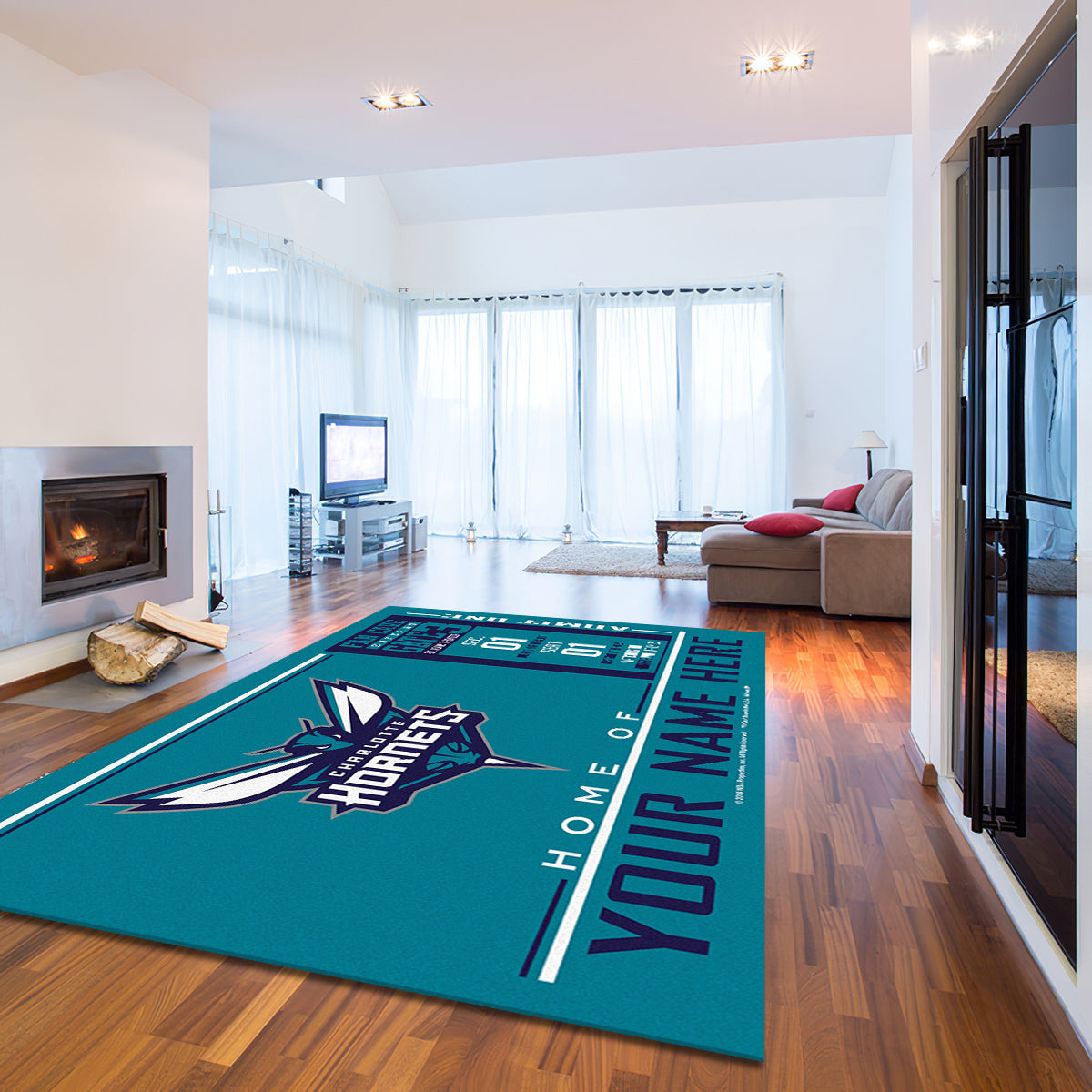 Charlotte Hornets teppich, teppiche - Hornissen outdoor teppich, teppich wohnzimmer , Küchenteppich, kinderzimmer, modern